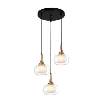 Italux KONILA PND-99709-3A-BRO-CL Висяща лампа 3x10W/G9 IP20