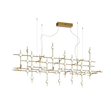 Italux PROVENZA MD18001067-55A GD Висяща лампа 55x132W/LED 3000K 9133LM IP20