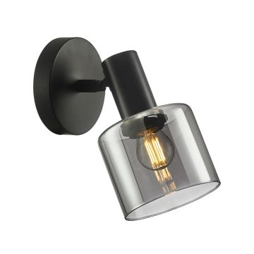 Italux SANTIA WL-65342-1 BK+SG Светильник за стена 1x40W/E27 IP20