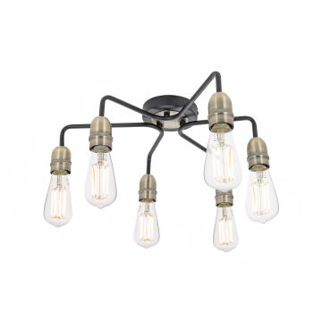 Dar Lighting Kiefer KIE0622 Таванна лампа 6x60w/e27 ip20