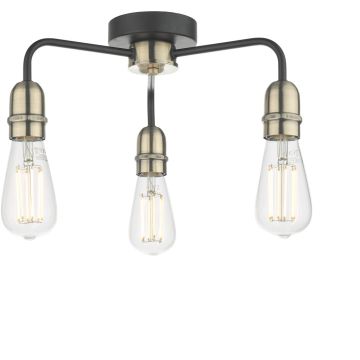 Dar Lighting Kiefer KIE5322 Таванна лампа 3x60w/e27 ip20