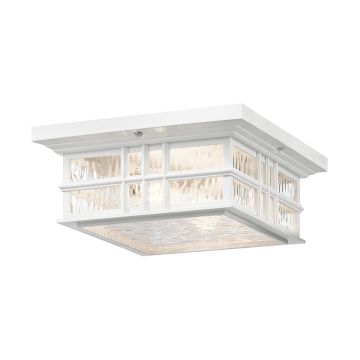 Elstead Lighting BEACON SQUARE KL-BEACON-SQUARE-F-WHT Таванен светилник 2x60W/E27 IP44