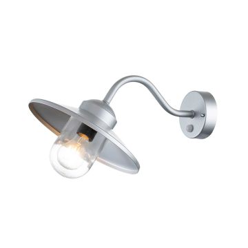 Elstead Lighting Klampenborg KLAMPENBORG-PIR-SIL Светильник за стена 1x60W/E27 IP44