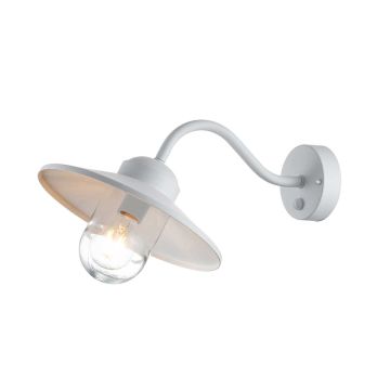 Elstead Lighting Klampenborg KLAMPENBORG-PIR-WHT Светильник за стена 1x60W/E27 IP44