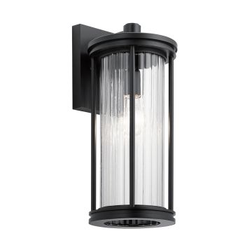 Kichler Barras KL-BARRAS2-M-BK Светильник за стена 1x40W/E27 IP44