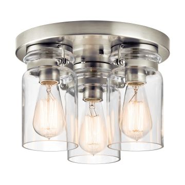 Kichler BRINLEY KL-BRINLEY-F-NI Таванен светилник 3x60W/E27