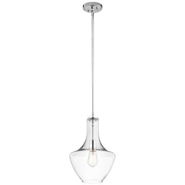 Kichler EVERLY KL-EVERLY-P-S-CH Висяща лампа 1x60W/E27