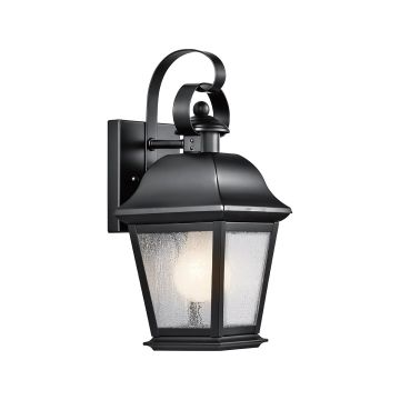Kichler Mount Vernon KL-MOUNT-VERNON2-S-BK Светильник за стена 1x60W/E27 ip44