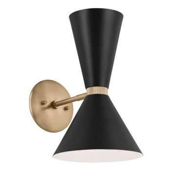 Kichler Phix KL-PHIX-1W-CBB Светильник за стена 2x40W/E27 IP20