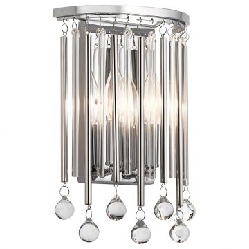 Kichler Piper KL-PIPER2-PC Светильник за стена 2x60W/E14