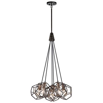 Kichler ROCKLYN KL-ROCKLYN6-RS Висяща лампа 6x60W/E27