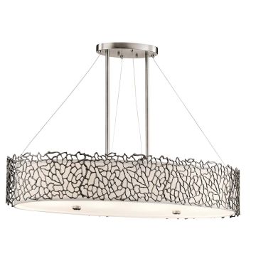 Kichler SILVER CORAL KL-SILVER-CORAL-ISLE Висяща лампа 4x60W/E27
