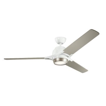 Kichler Zeus KLF-ZEUS-60-WHT Вентилатор 1x10W/LED 3000K 1116 lm IP20