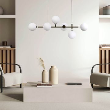 Light Prestige Alisa LP-005/6P BK/WH Висяща лампа 6x40W/E14 IP20