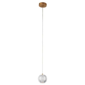 Light Prestige Brillant LP-3303/1P GD Висяща лампа 1x5W/LED 3000K|4000K|6000K 410lm IP20