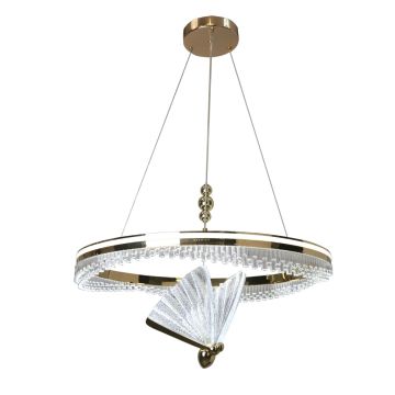 Light Prestige Marissa LP-2515/1P Cristal GD Висяща лампа 2x48W/LED 3000K|4000K|6000K 5546lm IP20