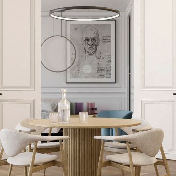 Light Prestige Midway LP-033/1P S BK Triangle Висяща лампа 1x35W/LED 3000K 3850 lm IP20