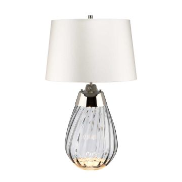 Elstead Lighting LENA SMALL LENA-TL-S-SMOKE-OWSS Масичка лампа 1X7W/GU10+1x60W/E27