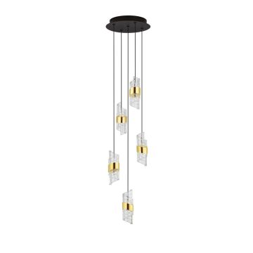 Luces Exclusivas PAITA LE44351 Висяща лампа 5x41W/led 3000k IP20 3355lm