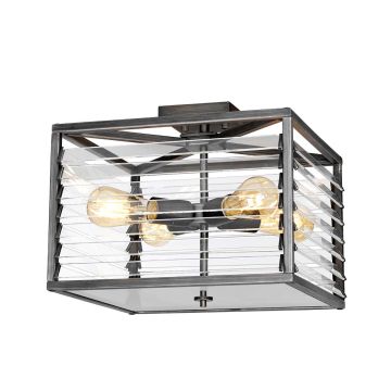 Elstead Lighting Louvre LOUVRE-4F Таванен светилник 4x60W/E27