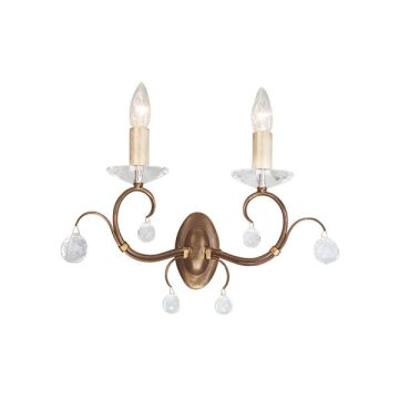 Elstead Lighting LUNETTA LUN2-BRONZE Светильник за стена 2x60W/E14