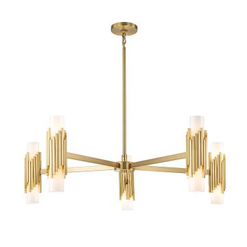 Elstead Lighting Marvele MARVELE10-AB-OPAL Люстра 10x40W/E14 IP20