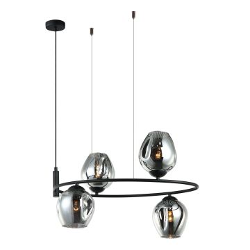 Italux ROXANE MDM-4046-4 BK+SG Висяща лампа 4x40W/E27 IP20