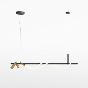 Maytoni TAU MOD166PL-L30GB3K Висяща лампа 4x42W/LED 3000K 1500LM IP20
