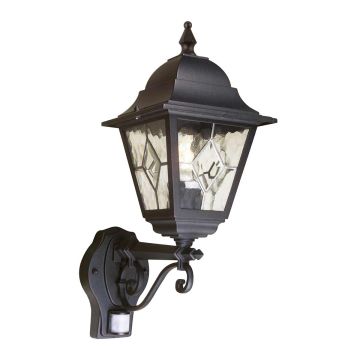 Elstead Lighting SECURITY LANTERS NR1-PIR-BLACK Светильник за стена 1x60W/E27 IP43