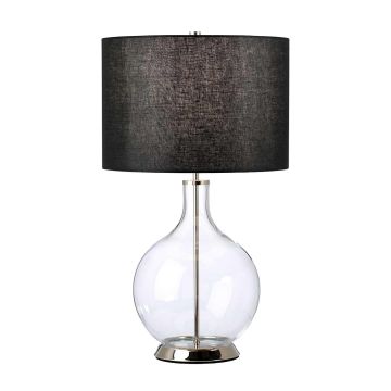 Elstead Lighting Orb ORB-CLEAR-PN-BLK Масичка лампа 1x60W/E27