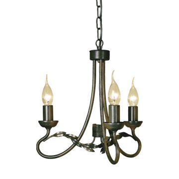 Elstead Lighting OLIVIA OV3-BLK-GOLD Люстра 3x60W/E14