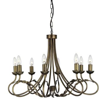 Elstead Lighting OLIVIA OV8-BLK-GOLD Люстра 8x60W/E14
