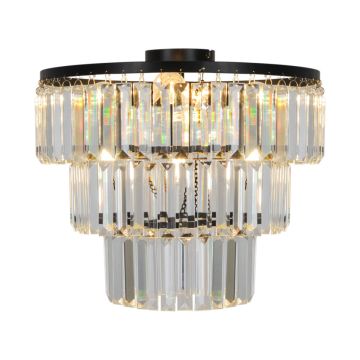 Zuma Line TIFANNY P17127-4-BK Таванен светилник 4x40W/E14 IP20