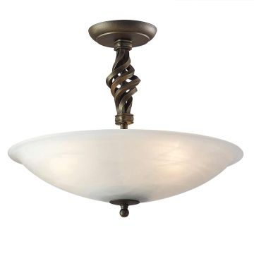 Elstead Lighting PEMBROKE PB-SF-A-BLK-GOLD Таванна лампа 3x60W/E27
