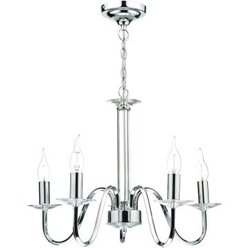 Dar Lighting Pique PIQ0550 Люстра 5x40w/e14 ip20
