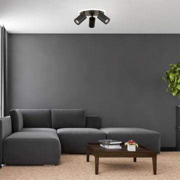 Light Prestige Parma LP-0612/3C Round BK Спот 3x50W/GU10 3000K|4000K|6000K IP20