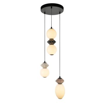 Italux Balos PND-94921-4R-BK Висяща лампа 1x19W/LED 3000K 1400lm IP20
