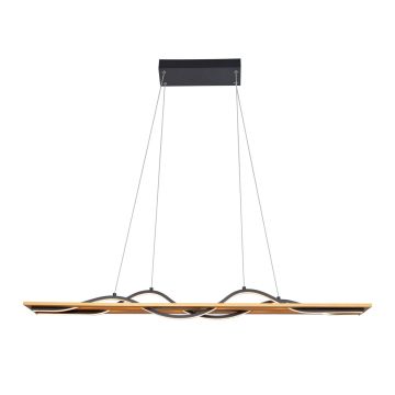 Italux Conato PND-23848-30W-BK-GD Висяща лампа 2x35W/LED 3000K 1200lm IP20