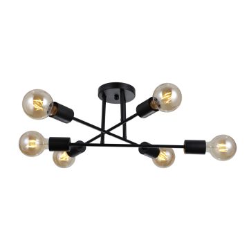 Italux FORMIO PND-4052-6-BL Таванна лампа 6x40W/E27 IP20