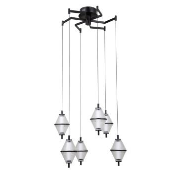 Italux Fuente PND-34395-6-BK Висяща лампа 6x30W/LED 3000K 1795lm IP20
