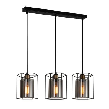Italux KALULA PND-78901-3-BK+SG Висяща лампа 3x40W/E27 IP20