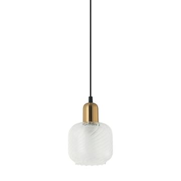 Italux LAMEZIA PND-67594-1-BRO+CL Висяща лампа 1x40W/E27 IP20