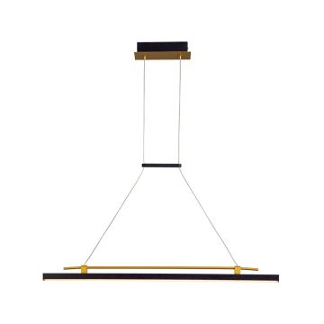 Italux Merlot PND-54638F-16W-3K-BK-GD Висяща лампа 1x16W/LED 3000K 560lm IP20