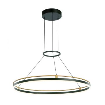 Italux Merlot PND-54638R-28W-3K-BK-GD Висяща лампа 1x28W/LED 3000K 1500lm IP20