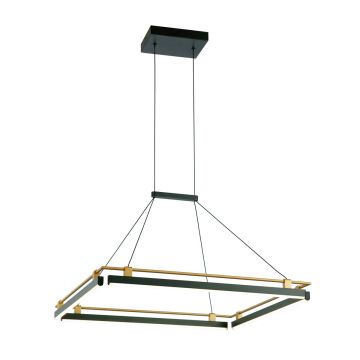 Italux Merlot PND-54638S-44W-3K-BK-GD Висяща лампа 1x44W/LED 3000K 1460lm IP20
