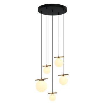 Italux MERSETA PND-463325A-BRO+W Висяща лампа 3xE14 40W|2xG9 25W IP20