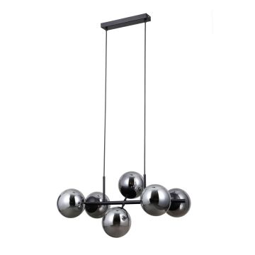 Italux Molite PND-1098-6-BK Висяща лампа 6x40W/E14 IP20