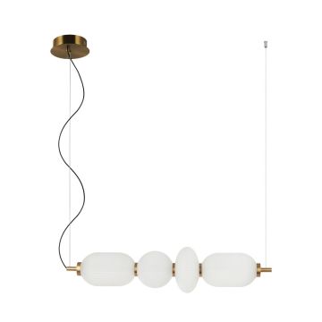 Italux Nico PND-8545-4H-AB-WH Висяща лампа 1x18W/LED 3000K 1925lm IP20