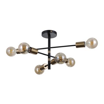 Italux PIANSI PND-4025-6-BL-HBR Висяща лампа 6x40W/E27 IP20
