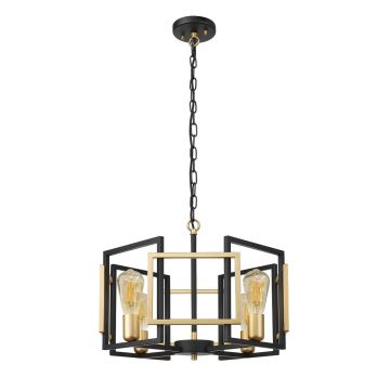 Italux PRIMERO PND-44003-4-BK-GD Висяща лампа 4x60W/E27 IP20